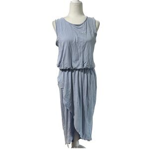 Lilla P Sky Blue Sleeveless Wrap Skirt Dress